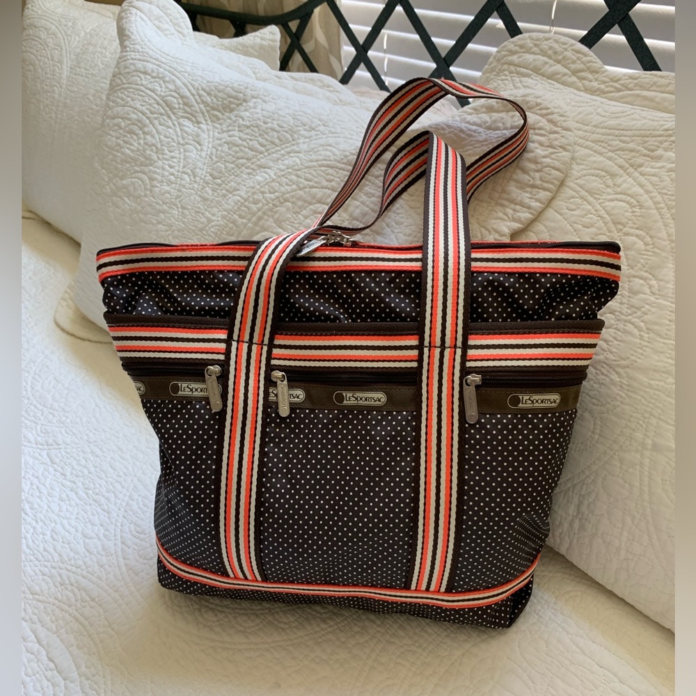 LeSportsac polka dot tote - Picture 3 of 5